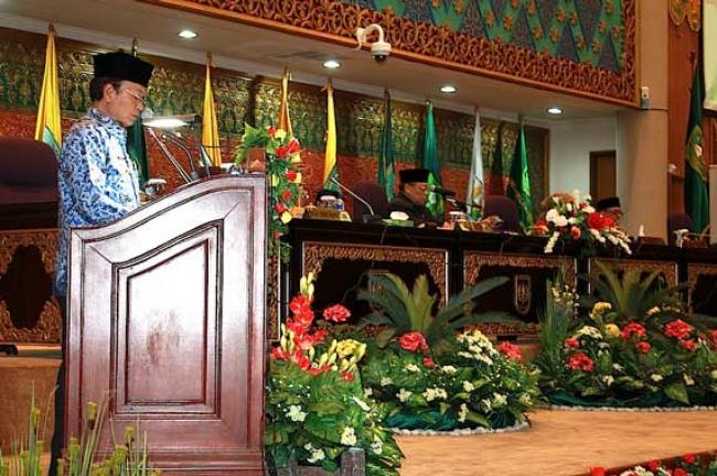 Pj Gubri Hadiri Rapat Paripurna DPRD