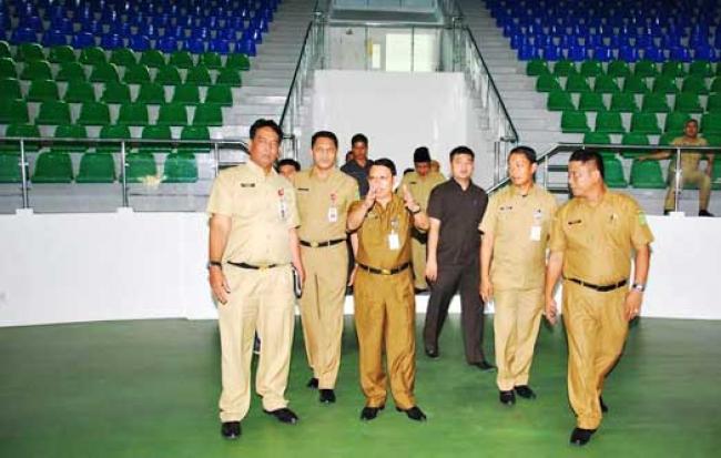 Sekda Prov Tinjau Lokasi Pelantikan Gubri