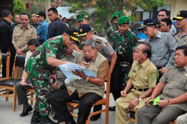 Peninjauan Warga Terdampak Kabut Asap di SDN 010 Minas Kab Siak