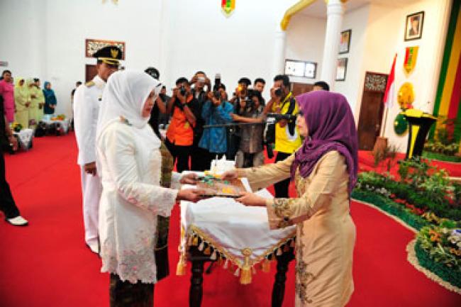 Ibu Gubri Lantik Ketua TP PKK & Ketua Dekranasda Kab Rohil