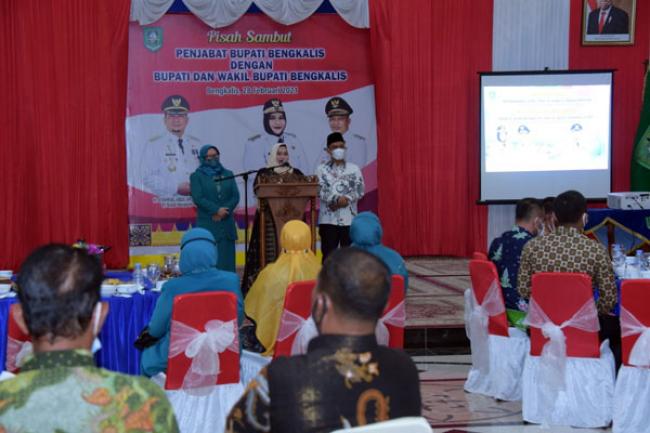 Pisah Sambut Pj Bupati dengan Bupati dan Wakil Bupati Bengkalis Terpilih