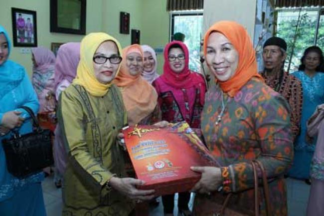 Ibu Gubri dampingi Isteri Menpan RB Kunjungi DEKRANASDA