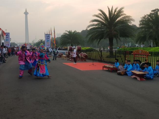 Kasum TNI Hadiri 18th Asian Games Parade