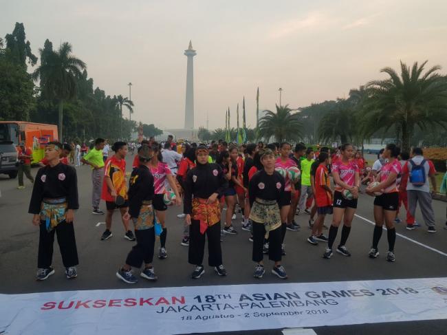 Kasum TNI Hadiri 18th Asian Games Parade