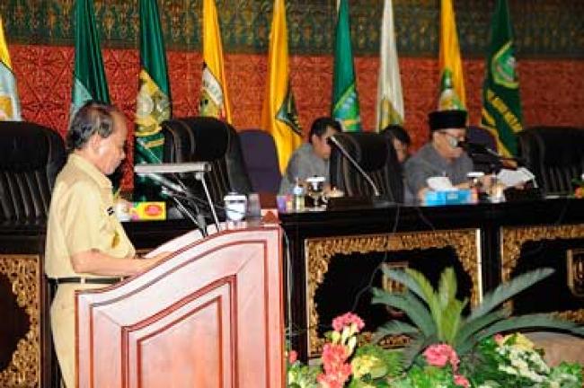Paripurna DPRD Penyampaian Rakerda