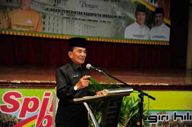 Paparan Gubri pada Ekspose Bupati Inhil