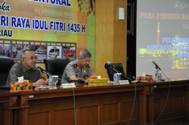 Rakor Lintas Sektoral Dalam Rangka Pengamanan Idul Fitri 1435H