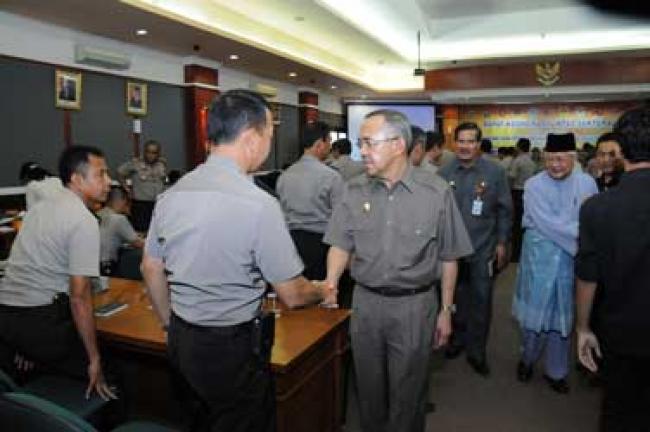 Rakor Lintas Sektoral Dalam Rangka Pengamanan Idul Fitri 1435H