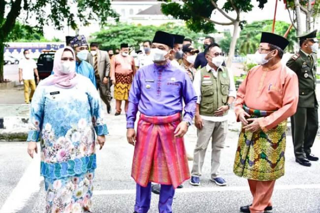 Bupati dan Wakil Bupati Bengkalis Pantau PPKM dan Kepatuhan Prokes Covid-19