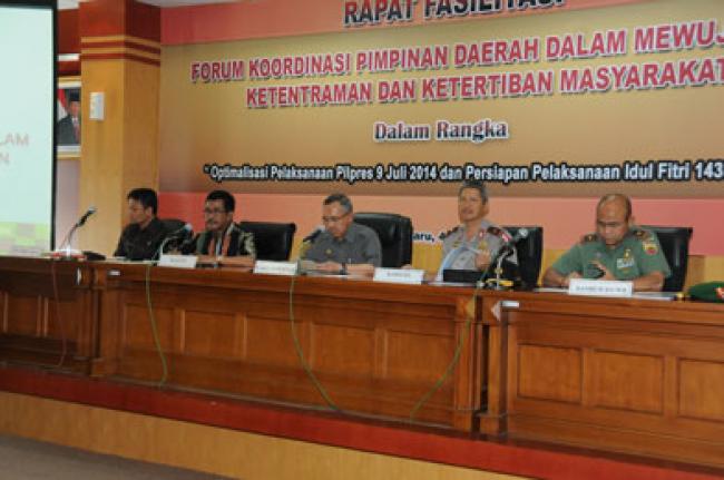 Rapat Fasilitasi FORKOPINDA dalam Rangka Pilpres dan Idul Fitri