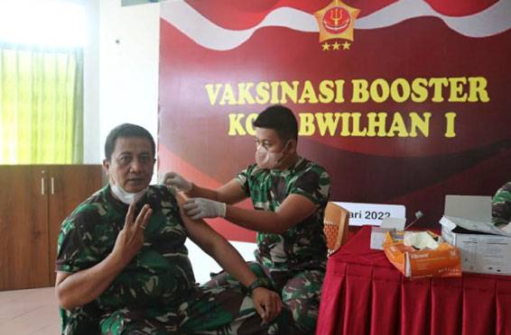 Kogabwilhan I Laksanakan Vaksin Booster Tahap 3