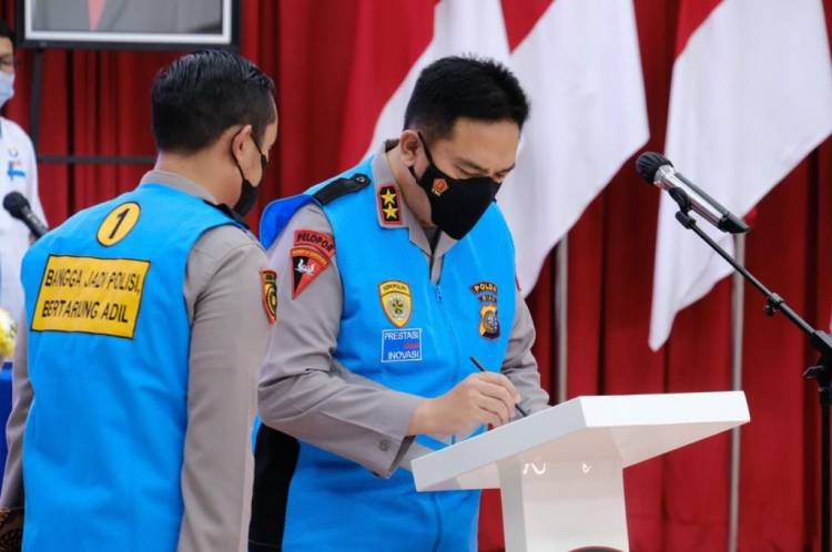 Tanda Tangani Pakta Integritas, Peserta Seleksi Polri SIPSS Dimulai. Kapolda Riau : Terapkan Skema dan Tahapan Seleksi Yang Terbaik