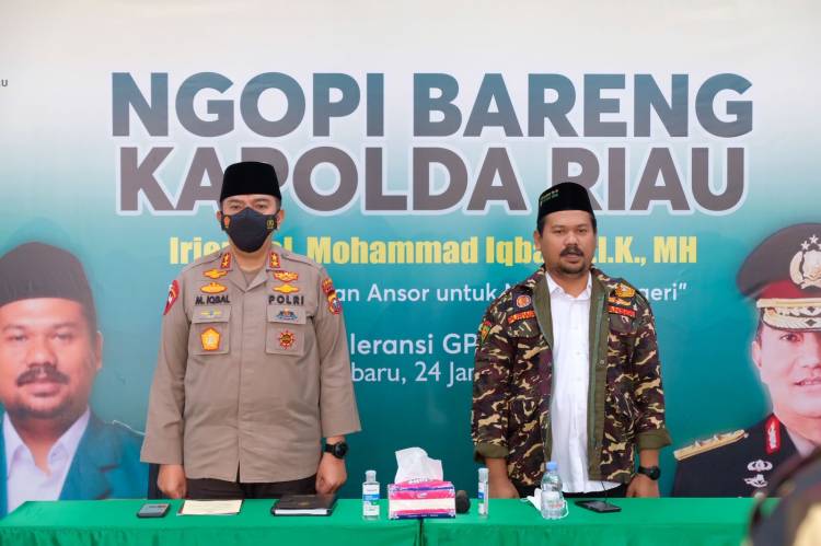 Kunjungi GP Ansor Riau, Kapolda Irjen Mohammad Iqbal 'Sinergi Untuk Masyarakat'