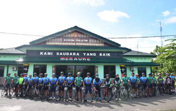 Danrem 174 Merauke Gelar Farewell Gowes Dandenzipur-11/MA Sebagai Wujud Penghargaan Atas Pengabdiannya