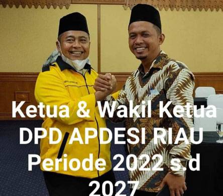 Terpilih Secara Aklamasi, Edi Amin Jabat Wakil Ketua APDESI Riau