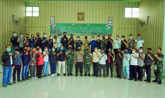 Perdana, Dandim 0313/KPR Gelar Coffe Morning Bersama Wartawan di Tiga Kabupaten