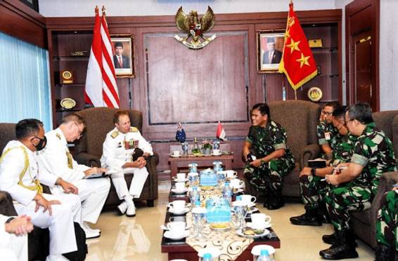 Pangkogabwilhan I Terima Kunjungan Kerja dari CHIEF of Navy, Royal Australian Navy