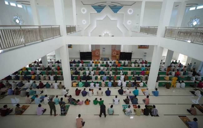 Masjid Megah Senilai Rp9,5 M di Inhu Ini Berdiri Tanpa APBD