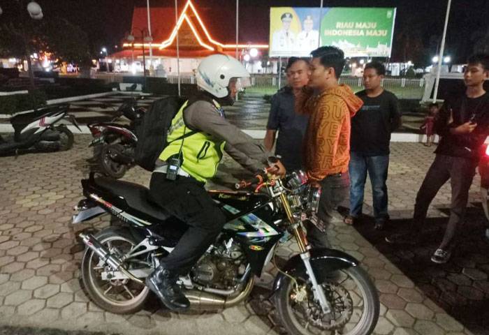 Polisi Amankan 39 Roda Dua dalam Razia Balap Liar di Pekanbaru