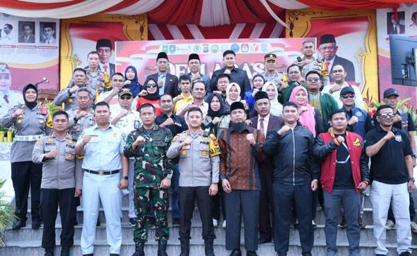 Wujudkan Pemilu Damai Berkeselamatan, Bupati Bengkalis Ingatkan Pengendara Tertib Berlalulintas