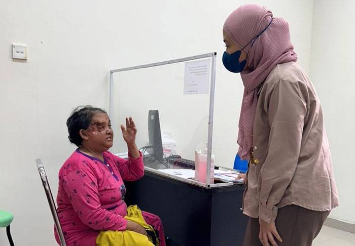 RSUD Arifin Ahmad Tangani Pasien Kanker Mata Asal Rohil