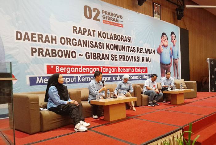 TKD Prabowo-Gibran Riau Gelar Rapat Kolaborasi Relawan