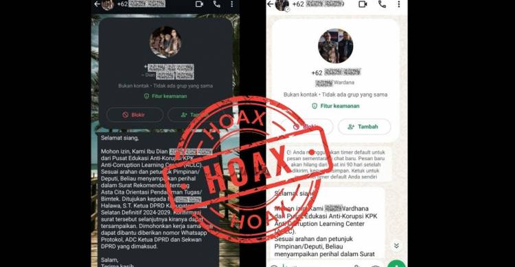 Menyasar Kepala Daerah, KPK Klarifikasi Pesan mengatasnamakan pegawai Pusat Edukasi Anti-Korupsi KPK