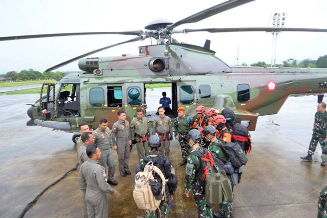 Hari Ketiga Pencarian Korban Jatuhnya Pesawat ATR 42-500, Lanud Sultan Hasanuddin Kembali Kerahkan Helikopter Caracal