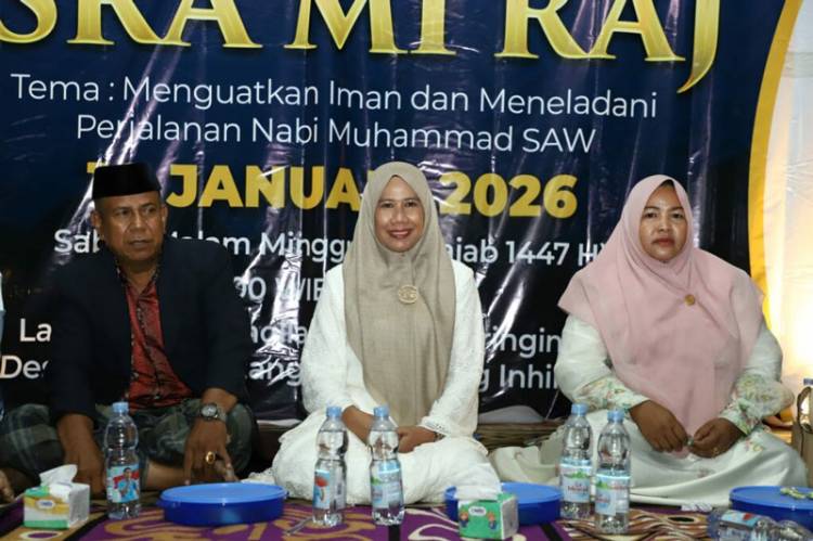 Wabup Yuliantini Hadiri Tabligh Akbar Peringatan Isra Mi&rsquo;raj 1447H di Keritang