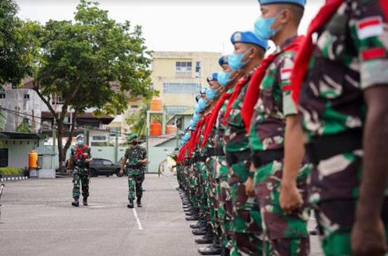 Pangdam Pattimura  Lepas Prajurit  Satgas Konga XXIII-P/ UNIFIL 2022 ke Lebanon