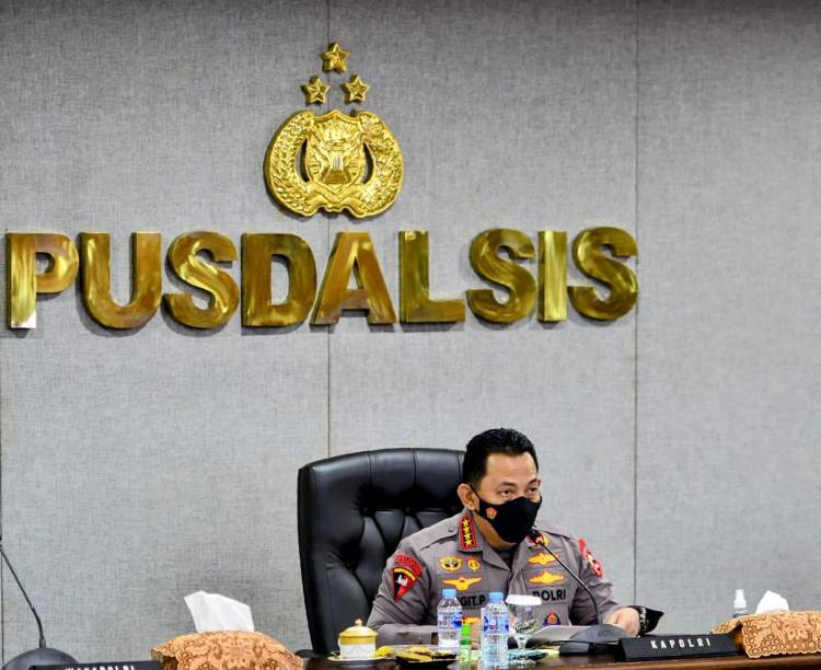 Kapolri Jenderal Listyo Sigit Printahkan Jajaran Lakukan Evaluasi dan Tingkatkan Akselerasi Vaksinasi