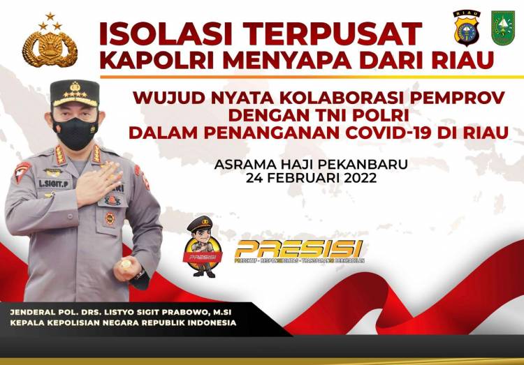 Kapolri Jenderal Listyo Sigit Kunjungan Kerja ke Riau, Hari Ini Tinjau Isoter
