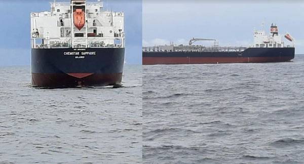 Bakamla RI Sinergi Dengan TNI AL Usir Kapal Tanker Marshall Islands di Perairan Selat Malaka