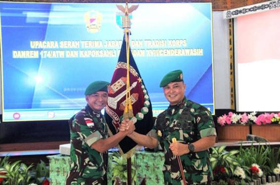 Jabatan Danrem 174 Merauke Diserahterimakan