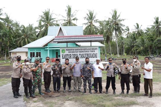 Cek Vaksinasi Covid-19 di Desa Tanjung Gadai, Kapolres: Ini Demi Menjaga Kesehatan Kita Semua