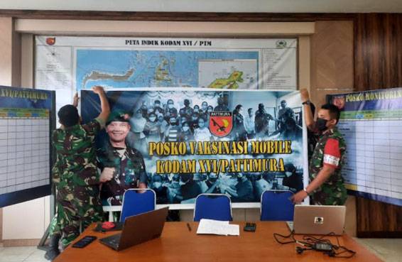 Pangdam XVI/Pattimura Kerahkan 68 Tim Mobile Percepatan Vaksinasi