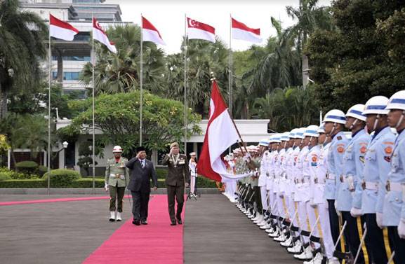 Menhan Prabowo Dukung Peningkatan Kerja Sama Militer Indonesia-Singapura bagi Stabilitas Kawasan