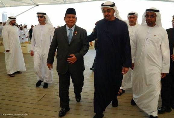 Kunjungi Abu Dhabi, Menhan Prabowo Hadiri Undangan Presiden UEA Mohamed bin Zayed