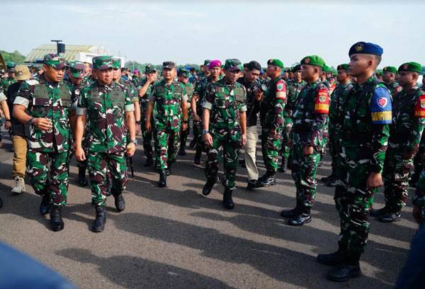 Panglima TNI Saksikan Apel Gelar Pengamanan Pemilu 2024