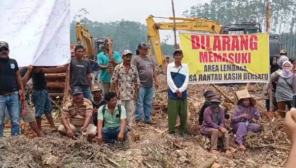 Areal HTI yang Dimohon PT SPR Diduga Tumpang Tindih dengan PS Hutan Desa Rantau Kasih Bersatu