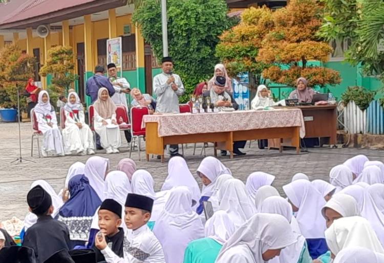 UPT SDN 019 Pandau Jaya Gelar Peringatan Puncak Isra Miraj 1445 H
