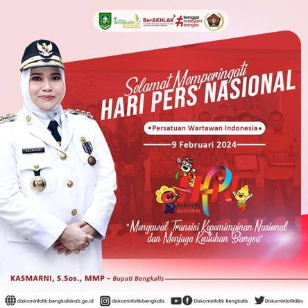 HPN 2024, Bupati Kasmarni Ajak Insan Pers Ciptakan Pemilu Damai dan Demokratis