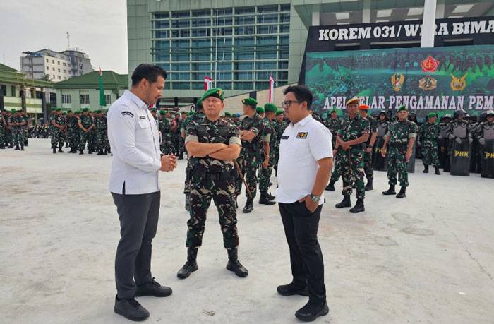 Bawaslu Riau Hadiri Apel Pengamanan Pemilu, Danrem 031 Wirabima Tekankan Pencegahan dan Humanis