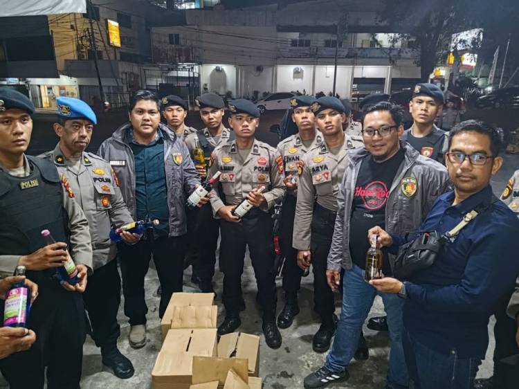 Operasi Jelang Ramadhan, KRYD Polda Riau Sita 370 Botol Miras