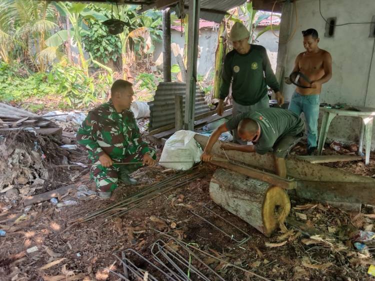 Percepat Pembangunan, Pra TMMD ke-123 Kodim 0314/Inhil Genjot Pembangunan Sumur Bor di Desa Mumpa