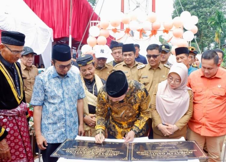 Syukuran Jembatan Pulau Jambu, Syahrul Aidi Imbau Warga Jaga Infrastruktur Bersama