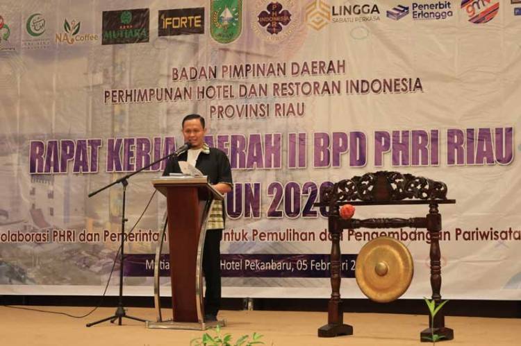 Raker PHRI Riau 2026, Wali Kota Pekanbaru Siap Kolaborasi