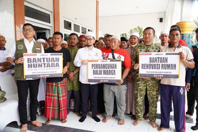 Wujud Solidaritas Kebangsaan, TNI Bersama UAH Care Bangun Harapan Pasca Bencana Aceh