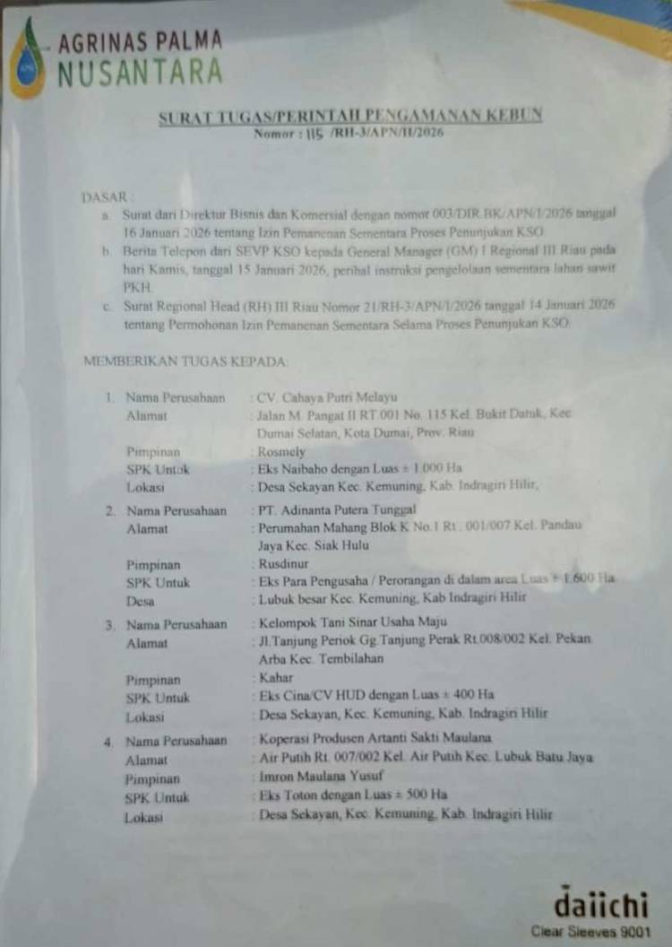 CV. Cahaya Putri Melayu Bantah Tuduhan Perampasan Lahan, Berita yang Beredar Dinilai Giring Opini
