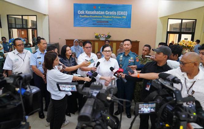 TNI Dukung Program Pemerintah, Wakapuskes TNI Tinjau Pelaksanaan CKG di FKTP Mabes TNI